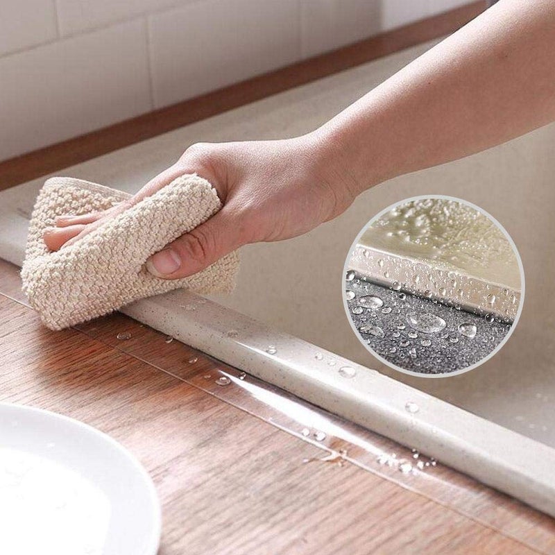 LLPT Caulk Tape Clear 1.2 Inch x 33 Feet Extra Waterproof Heavy Duty Adhesive Caulking Strips for Sink Shower Bathtub Toilet Lavabo Kitchen (CT123) - Image 5